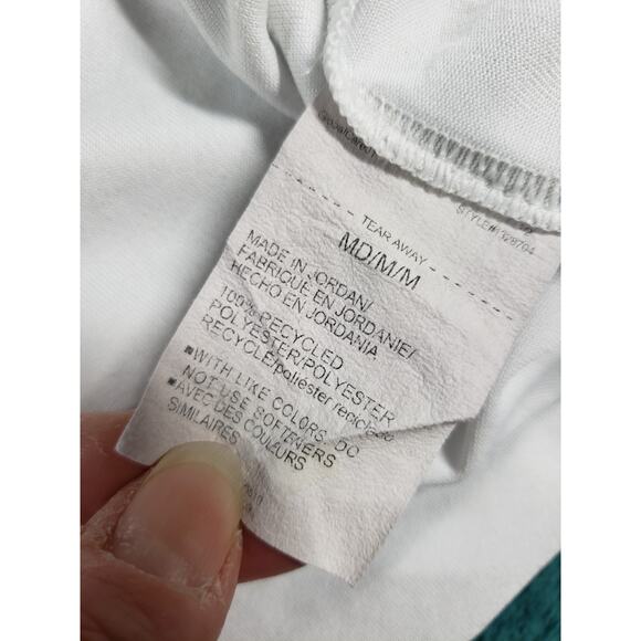 Under Armor Tank Tee Shirt Size Medium Mens White Polyester Tank Race Running - Picture 4 of 7